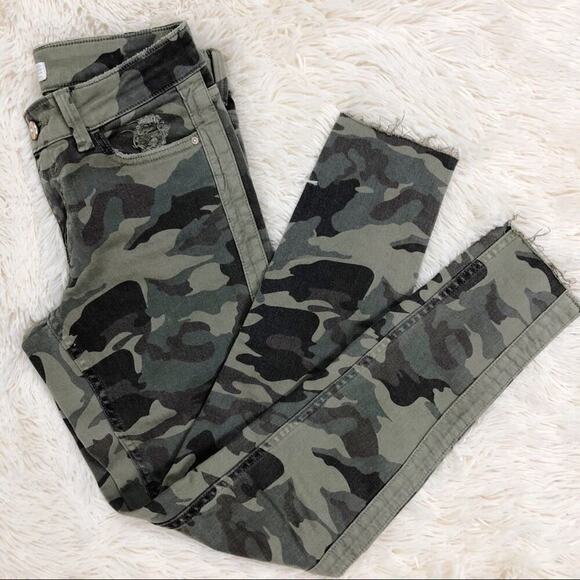 ZARA Z1975 CAMOUFLAGE SKINNY JEANS SIZE 2 - Picture 12 of 15